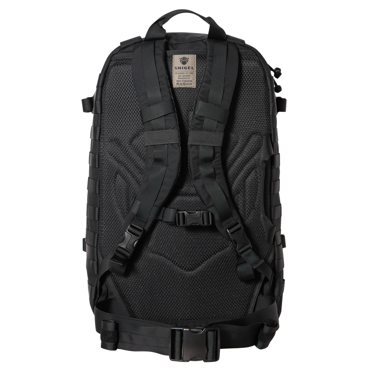 Snigel Specialist Backpack 40L – modulär uppdragsryggsäck, svart