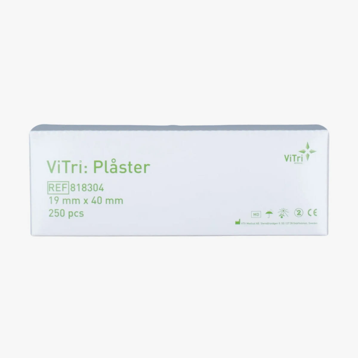 ViTri Injektionsplåster – 1,9 × 4 cm beige nonwoven – 250 st