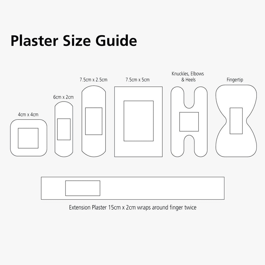 Steroplast Premium Textilplåster 7 storlekar textil 100 st